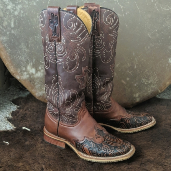 Tin Haul Sign of the Sun - Women's Leather Cowgirl Boot